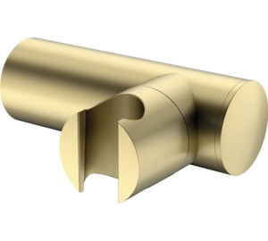 Soporte ducha cilíndrico Oro Cepillado Kloe